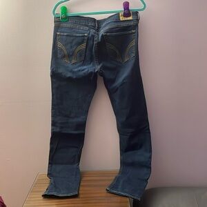 Hollister dark indigo wash Laguna stretch skinny jeans size 11r